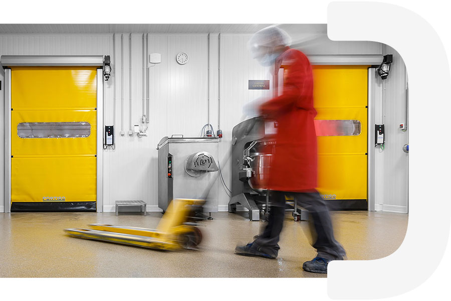 Porte industrielle - une gamme étendue de portes